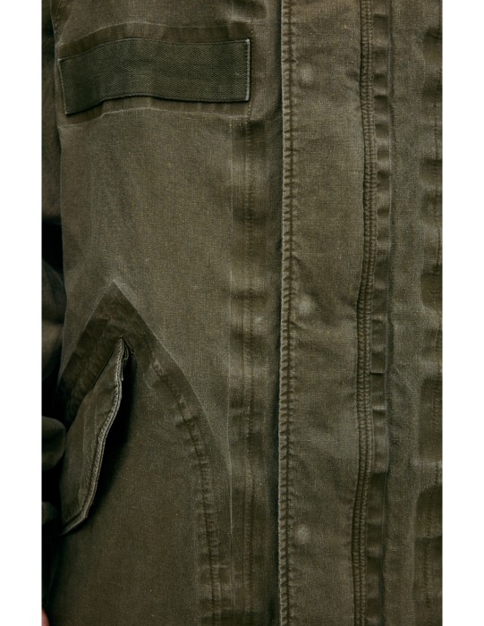 khaki parka with zipper по цене 394900 руб вид справа