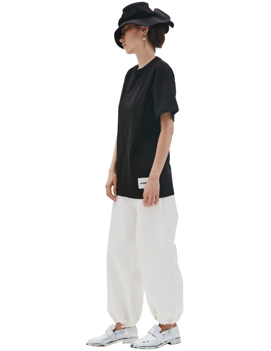комплект из 3-х базовых футболок от бренда jil sander вид слева