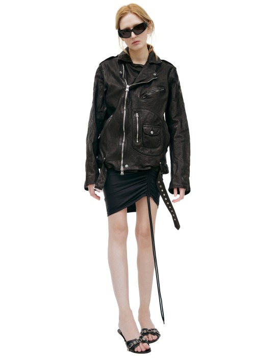 кожаная куртка yohji yamamoto x backlash HO-Y98-704 фотография