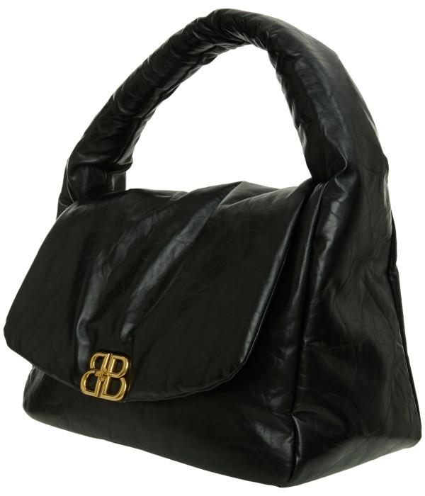 кожаная сумка monaco large sling от бренда balenciaga вид слева