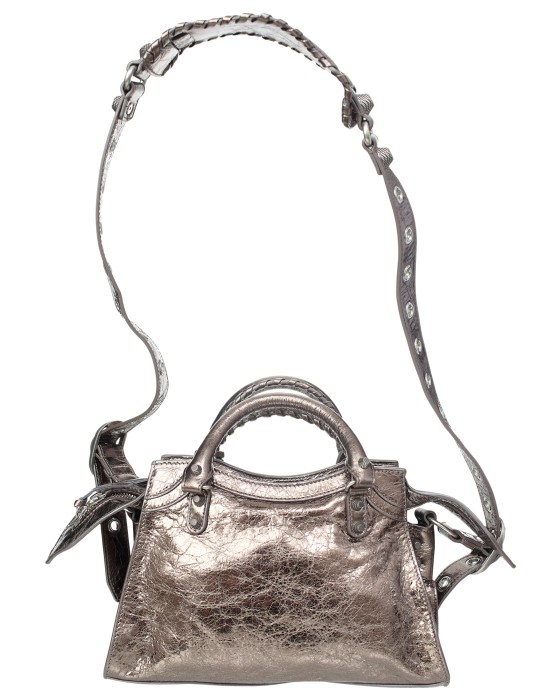кожаная сумка neo cagole от бренда balenciaga вид слева
