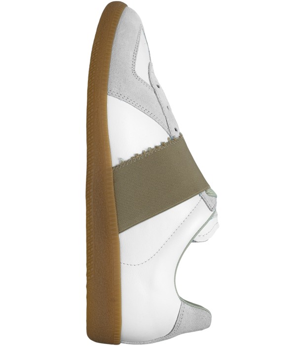 кожаные кеды replica на резинке от бренда maison margiela вид слева