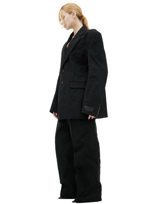 пиджак с мятым эффектом от бренда vetements вид слева