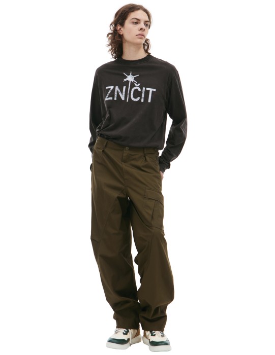 прямые брюки карго UP2D4508/KHAKI фотография