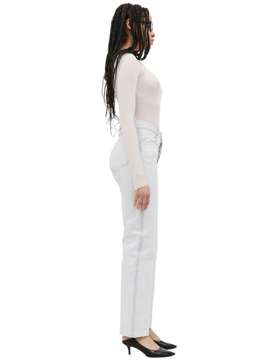 прямые джинсы от бренда maison margiela вид слева