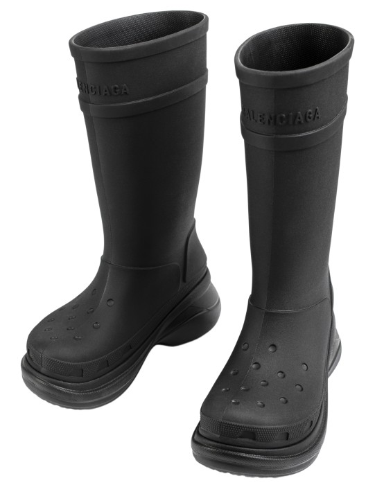резиновые сапоги balenciaga x crocs 677388/W1S8E/1000/fw23 фотография