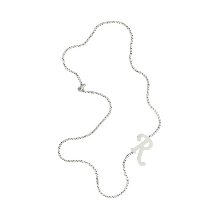 серебряная цепочка с подвеской 'r' 211-986-65001-0082 фотография