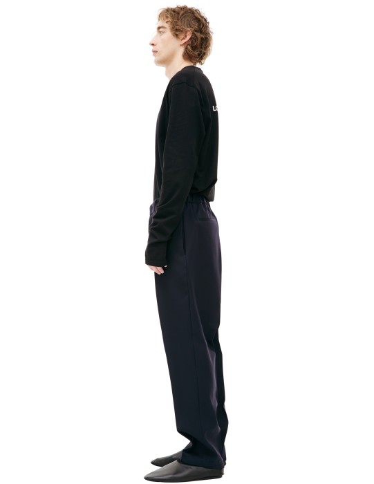 шерстяные брюки со стрелками от бренда jil sander вид слева