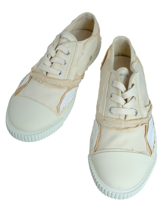 текстильные кеды inside-out от бренда maison margiela вид слева