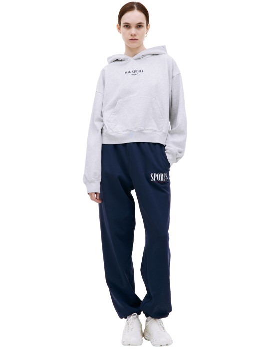 укороченное худи с принтом sr sport HCAW2326HG фотография