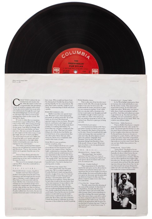 винил bob dylan - the freewheeling от известного бренда вид слева