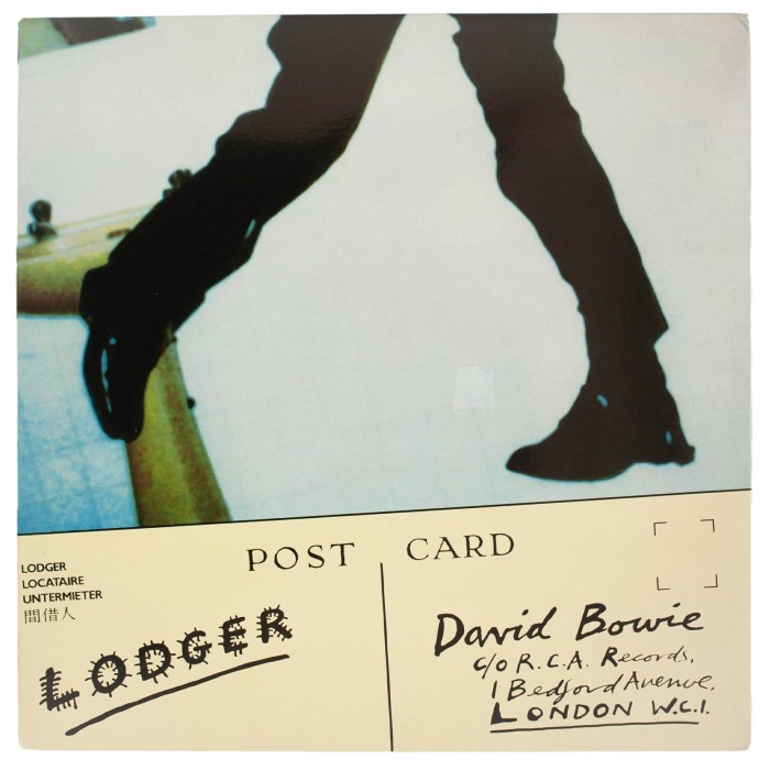 винил david bowie - post card от известного бренда вид слева