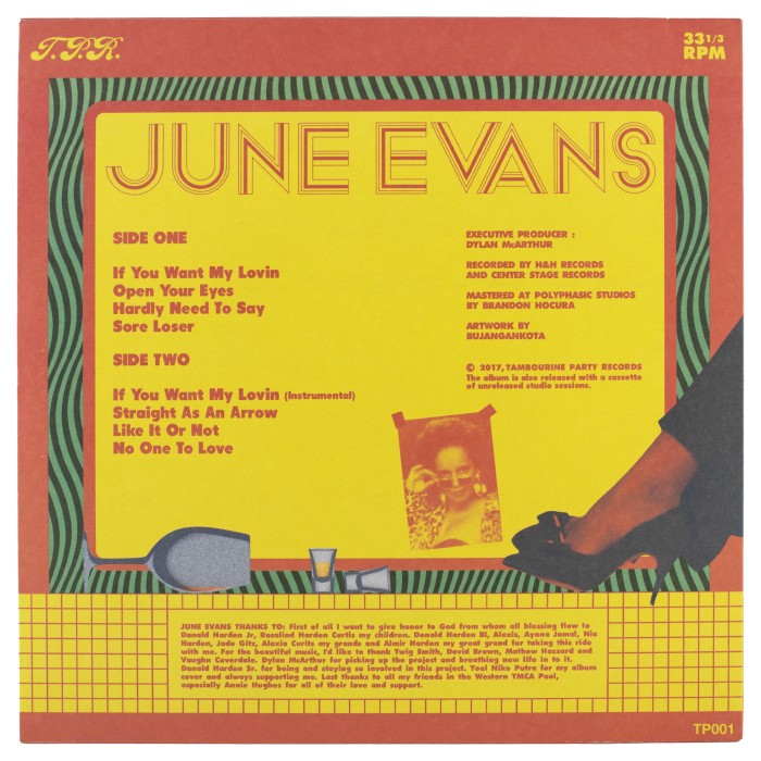 винил june evans - june evans от известного бренда вид слева