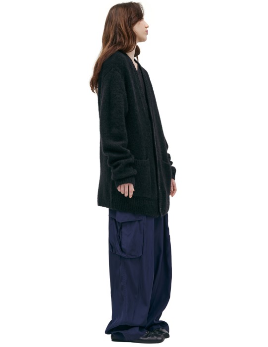 вязаный кардиган из шерсти от бренда dries van noten вид слева
