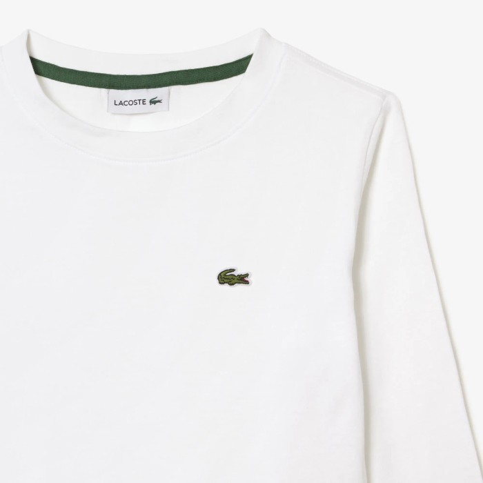 детская футболка  из хлопка от бренда lacoste вид слева