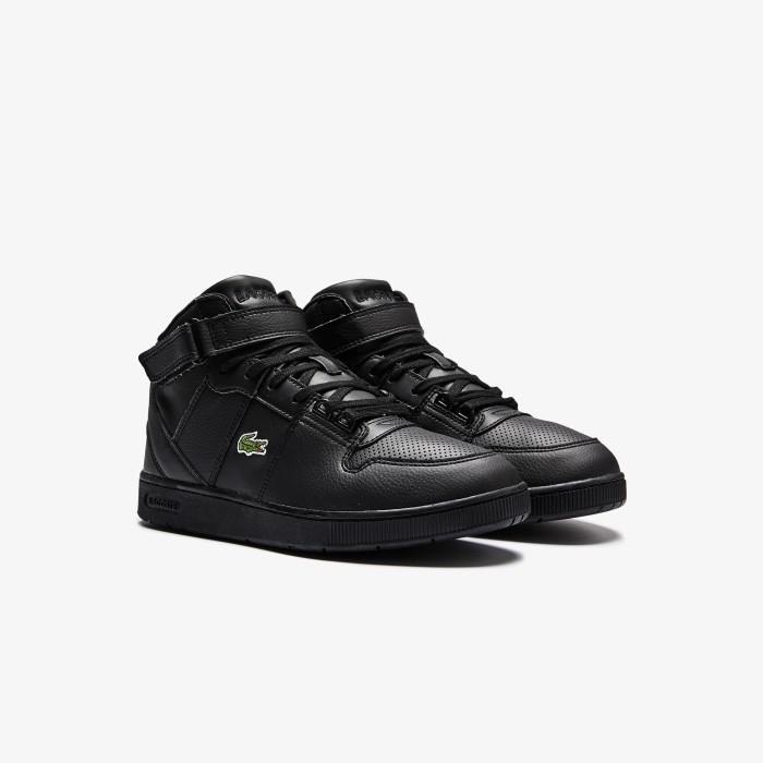детские утепленные кеды  tramline mid от бренда lacoste вид слева