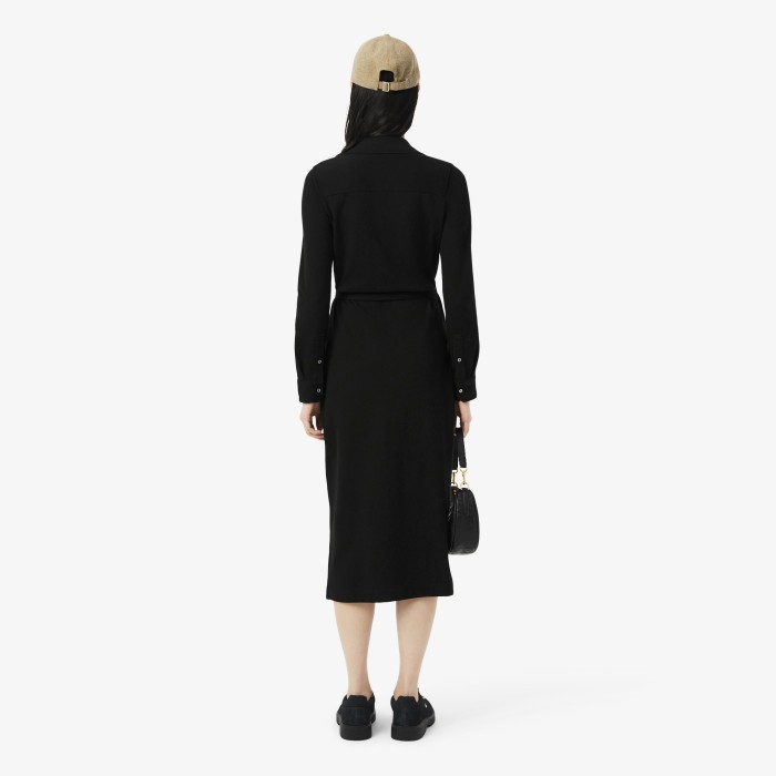 эластичное хлопковое платье  от бренда lacoste вид слева