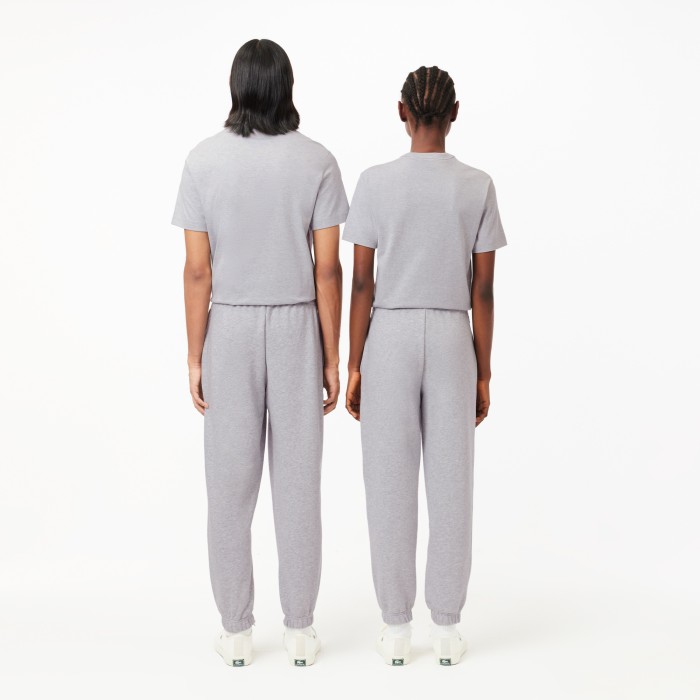 флисовые спортивные брюки  унисекс от бренда lacoste вид слева
