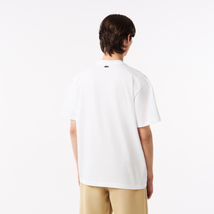 футболка  унисекс от бренда lacoste вид слева