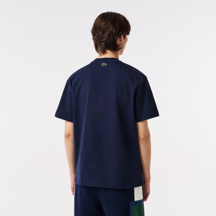 футболка  унисекс от бренда lacoste вид слева