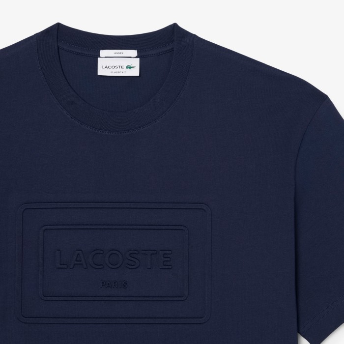 хлопковая футболка  от бренда lacoste вид слева
