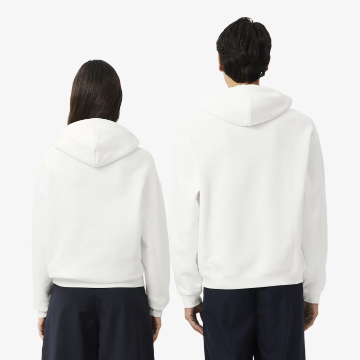 хлопковый свитшот  унисекс свободного кроя от бренда lacoste вид слева