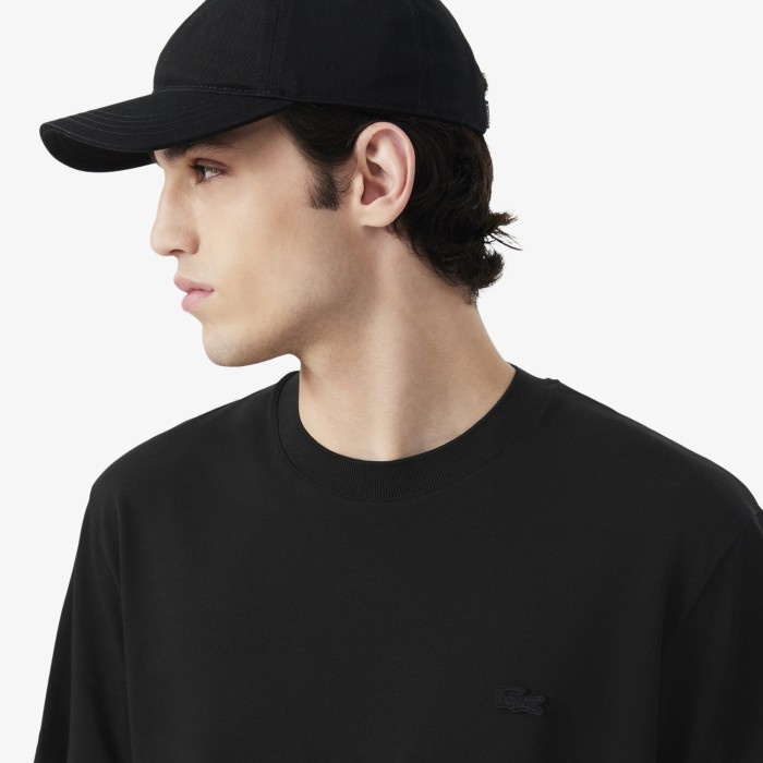 мужская базовая футболка  от бренда lacoste вид слева