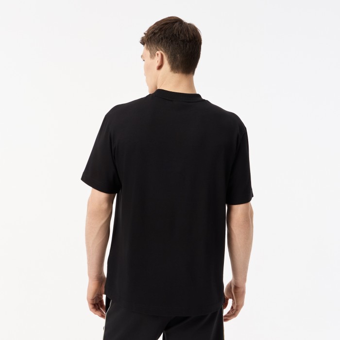 мужская футболка  из смеси хлопка от бренда lacoste вид слева