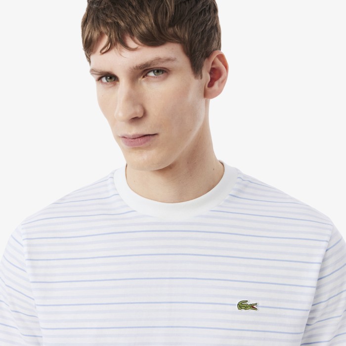 мужская хлопковая футболка  от бренда lacoste вид слева