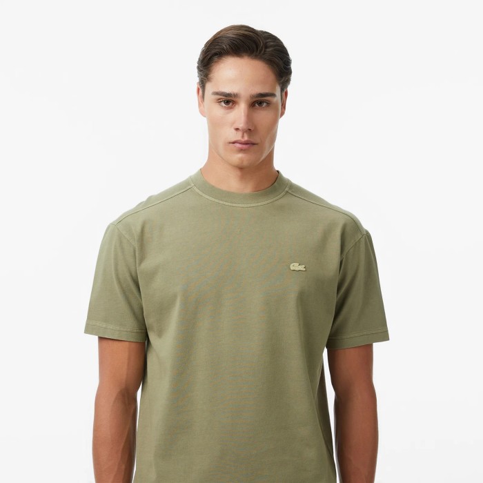 мужская хлопковая футболка  от бренда lacoste вид слева