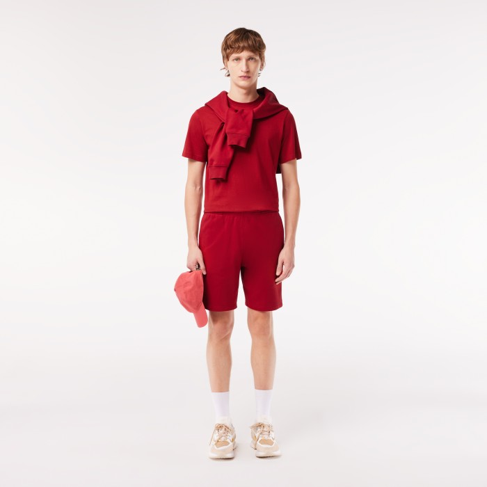 мужская хлопковая футболка  от бренда lacoste вид слева