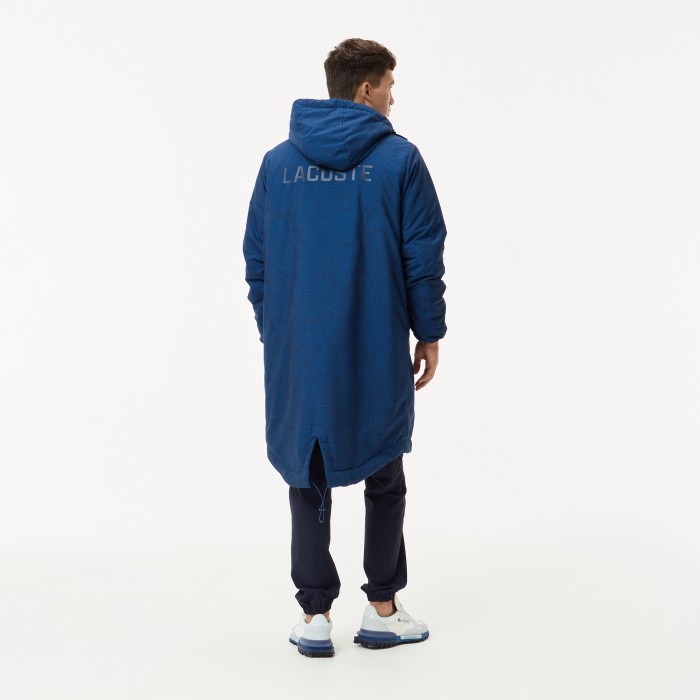 мужская парка  от бренда lacoste вид слева