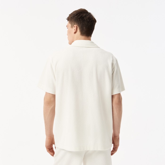 мужская рубашка  из хлопка от бренда lacoste вид слева
