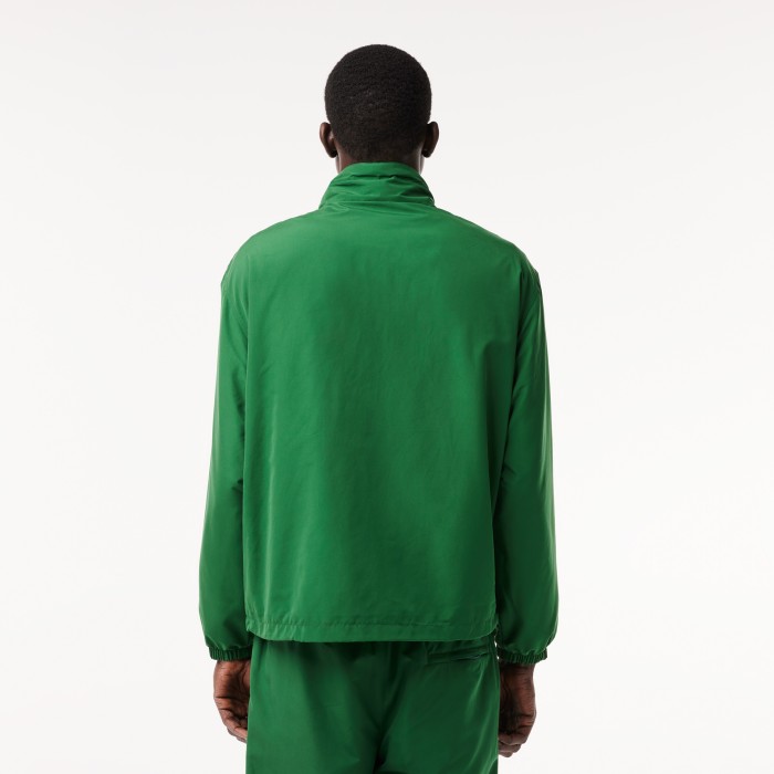 мужская спортивная куртка  со съемным капюшоном от бренда lacoste вид слева