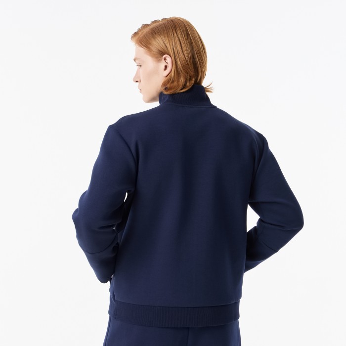 мужская толстовка  из эластичного хлопка от бренда lacoste вид слева