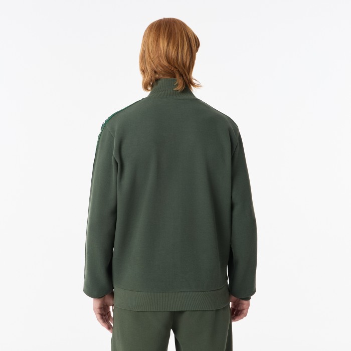 мужская толстовка  из эластичного хлопка от бренда lacoste вид слева
