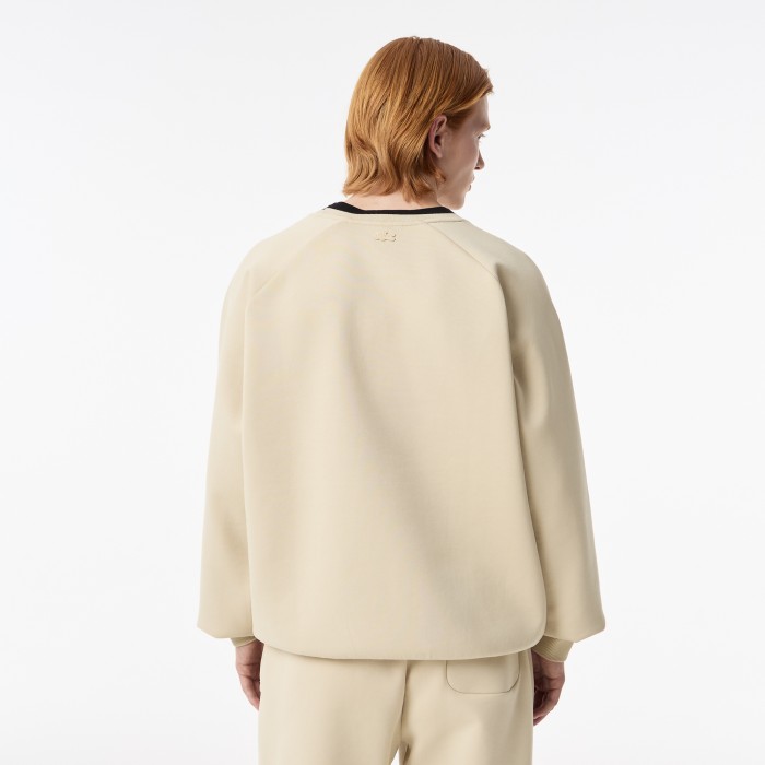 мужская толстовка  из эластичного хлопка от бренда lacoste вид слева