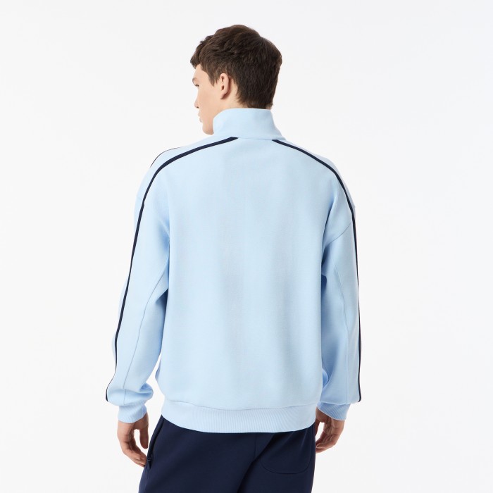 мужская толстовка  из эластичного хлопка от бренда lacoste вид слева