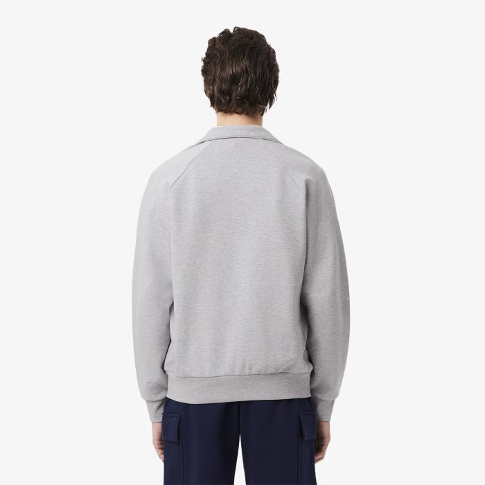 мужская толстовка  из эластичного органического хлопка от бренда lacoste вид слева