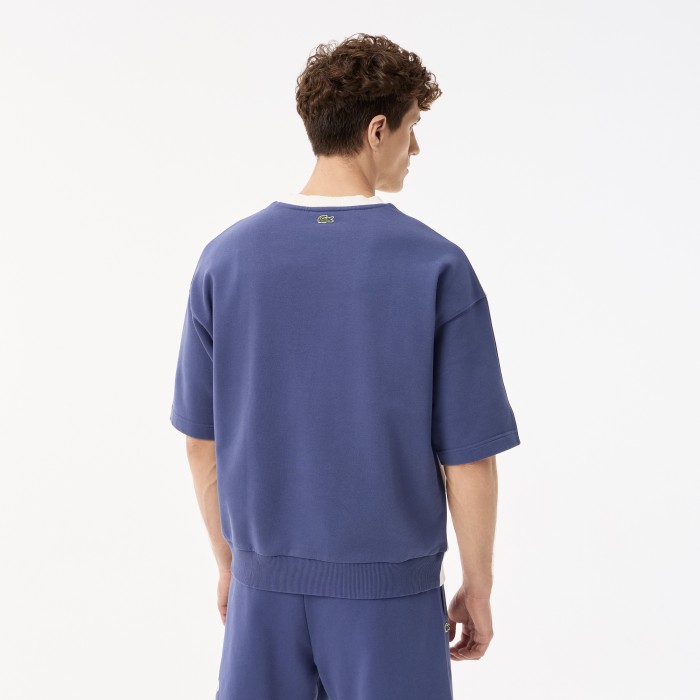 мужская толстовка  из хлопка от бренда lacoste вид слева