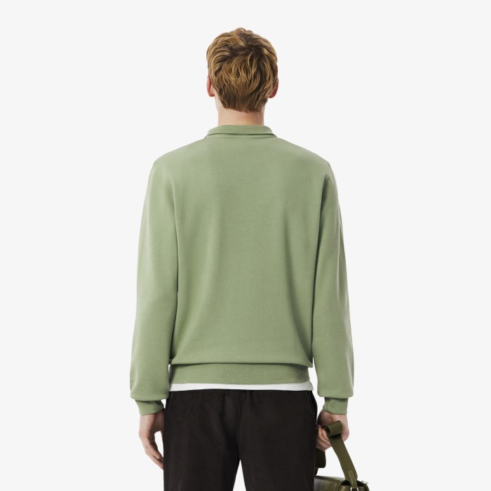 мужская толстовка  из органического хлопка от бренда lacoste вид слева