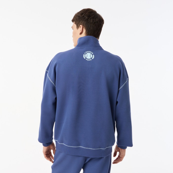 мужская толстовка  из смеси эластичного органического хлопка от бренда lacoste вид слева