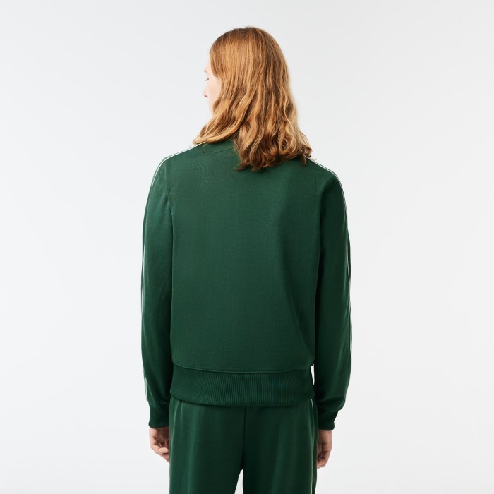 мужская толстовка  на молнии от бренда lacoste вид слева