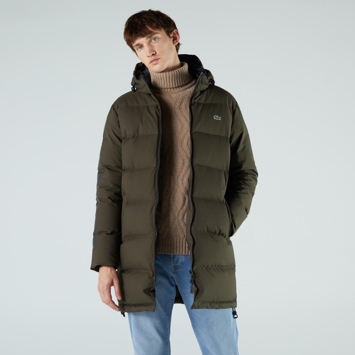 мужская утепленная куртка  long hooded quilted стандартного кроя BH2264 фотография