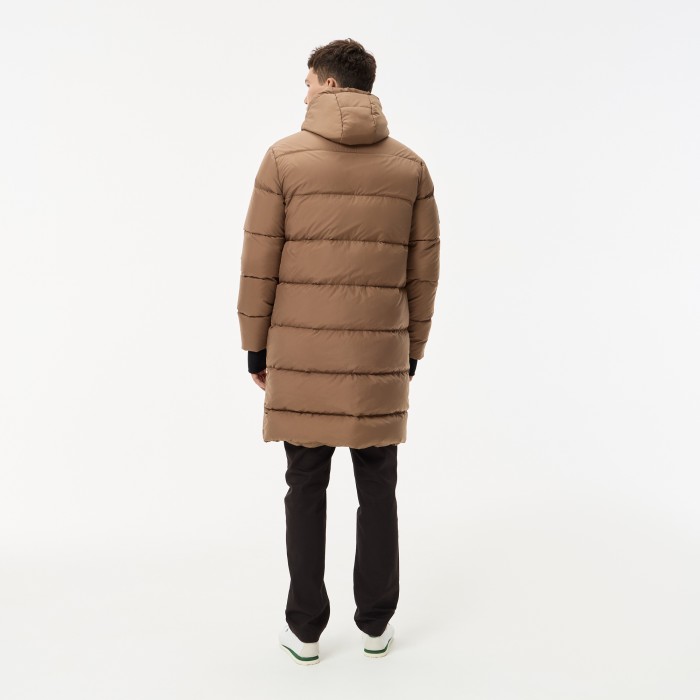 мужская утепленная куртка-парка  l!ve от бренда lacoste вид слева
