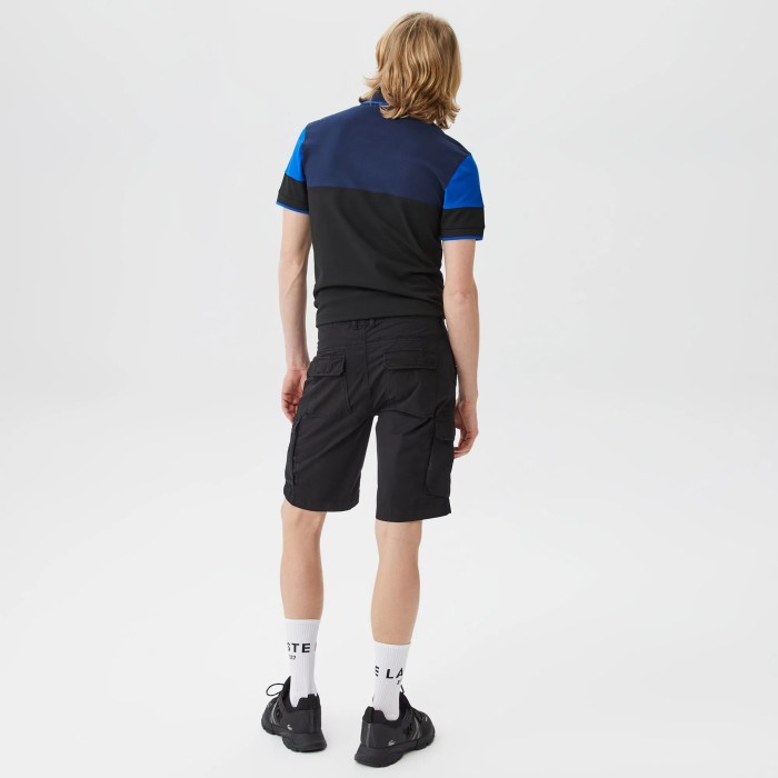 мужские бермуды  стандартного кроя от бренда lacoste вид слева
