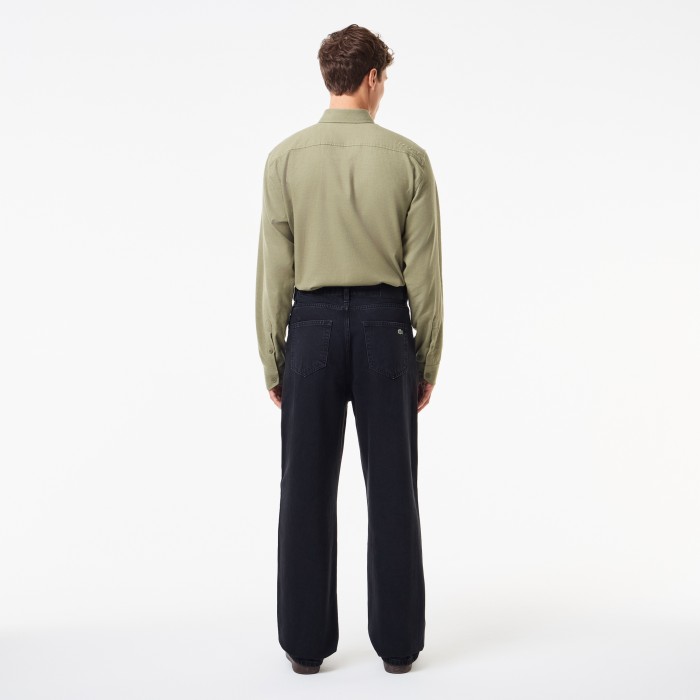 мужские джинсы  из органического хлопка от бренда lacoste вид слева