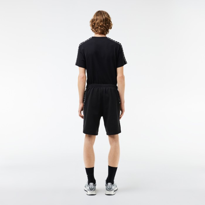 мужские флисовые шорты  от бренда lacoste вид слева