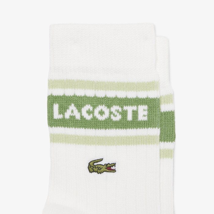 мужские хлопковые носки  от бренда lacoste вид слева