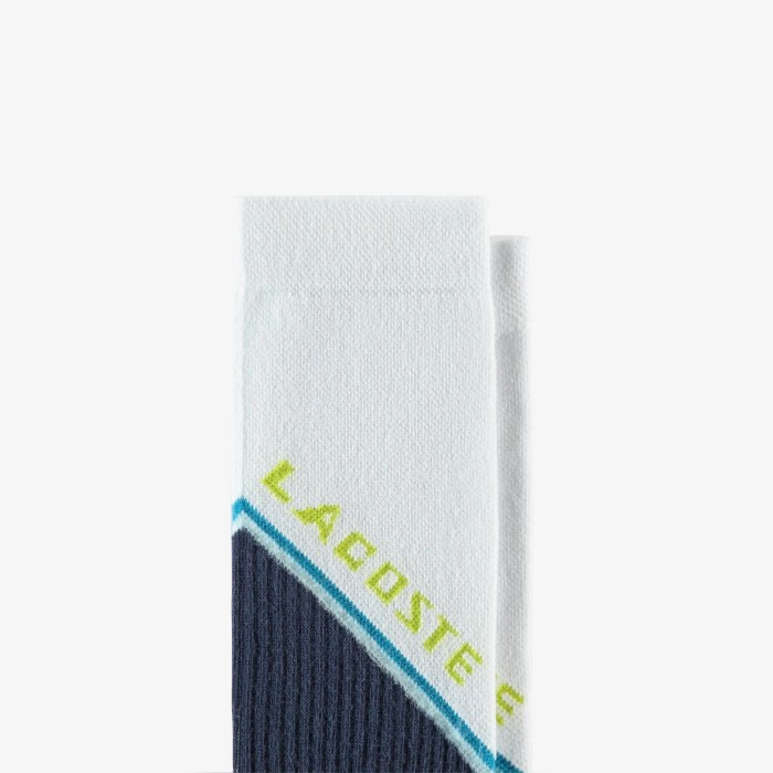 мужские хлопковые носки  от бренда lacoste вид слева